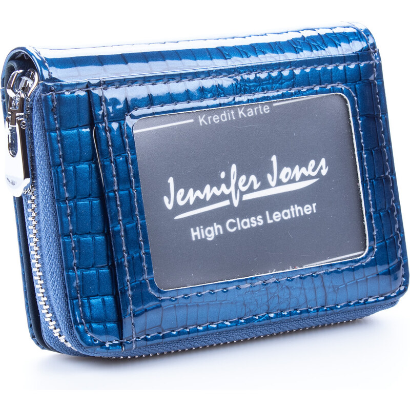 Jennifer Jones Malá kožená peněženka modrá 5262-2