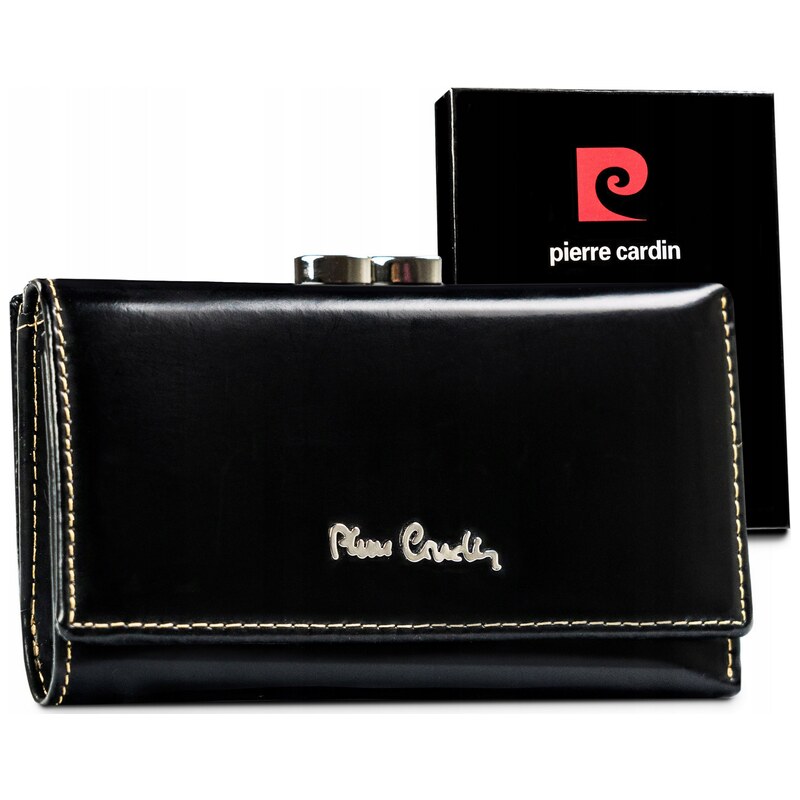 Pierre Cardin Černá kožená střední dámská peněženka U050 85883731