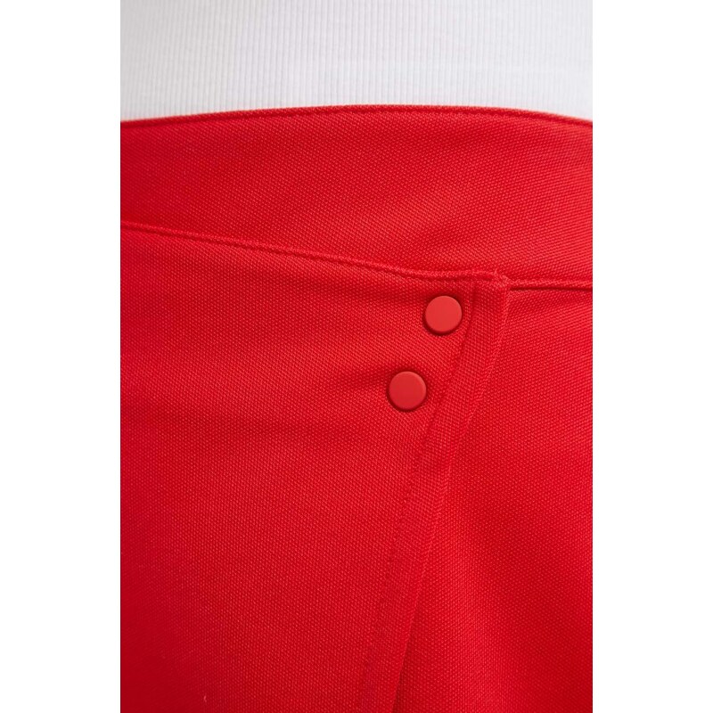 Sukně adidas Originals červená barva, mini, IC5477-red