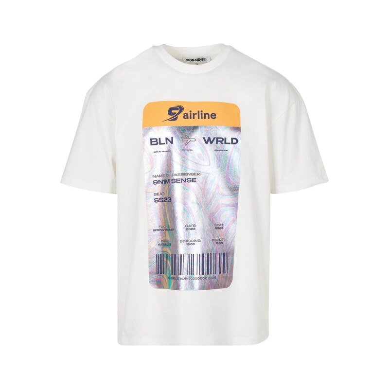 9N1M SENSE Tričko modrá / kari / černá / offwhite