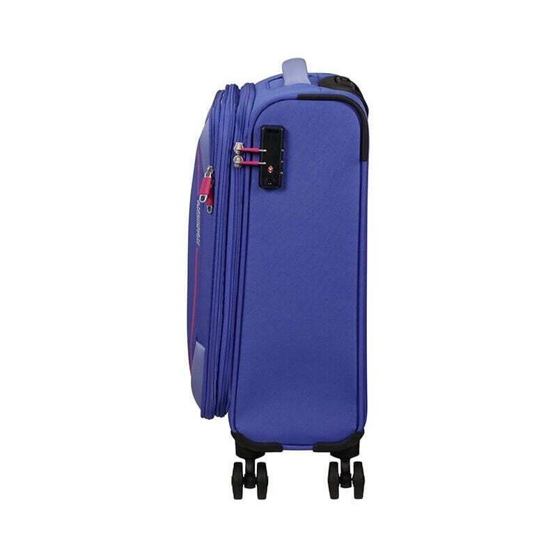 American Tourister Pulsonic 55cm Fialový Soft Lilac Spinner Rozšiřitelný