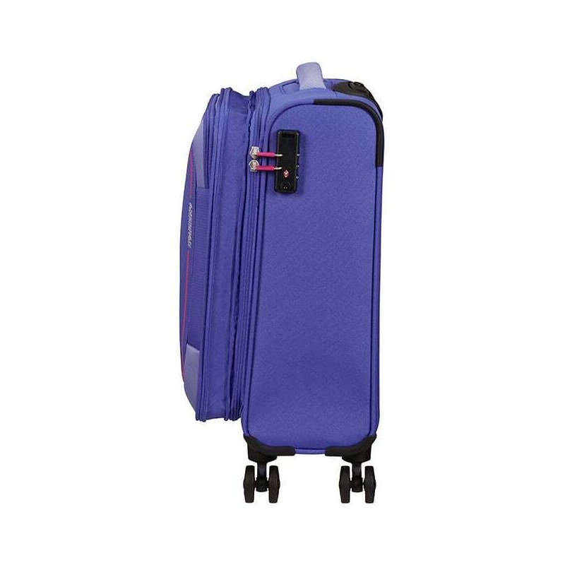 American Tourister Pulsonic 55cm Fialový Soft Lilac Spinner Rozšiřitelný