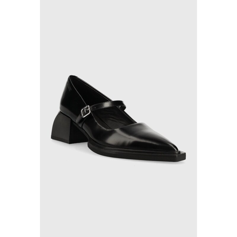 Kožené lodičky Vagabond Shoemakers Vivian černá barva, na podpatku, 5553.004.20