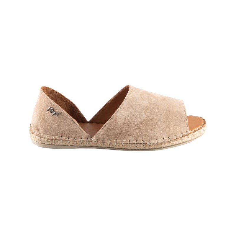 Dámské kožené espadrilky Dapi béžové 28042