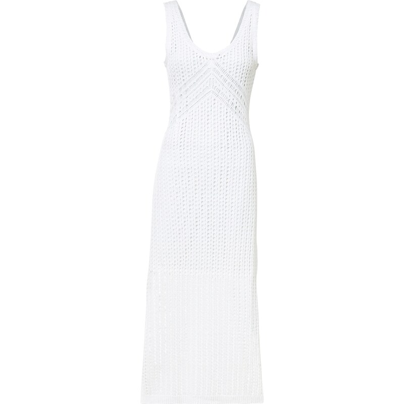 bonprix Pletené šaty Bílá