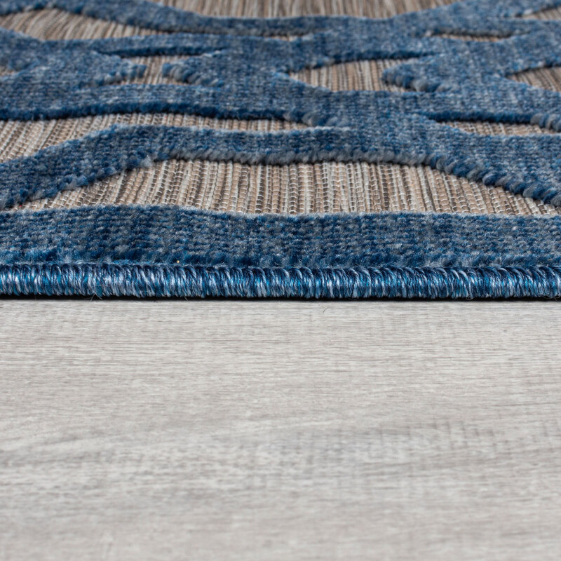 Flair Rugs koberce Kusový koberec Piatto Oro Blue – na ven i na doma - 80x150 cm