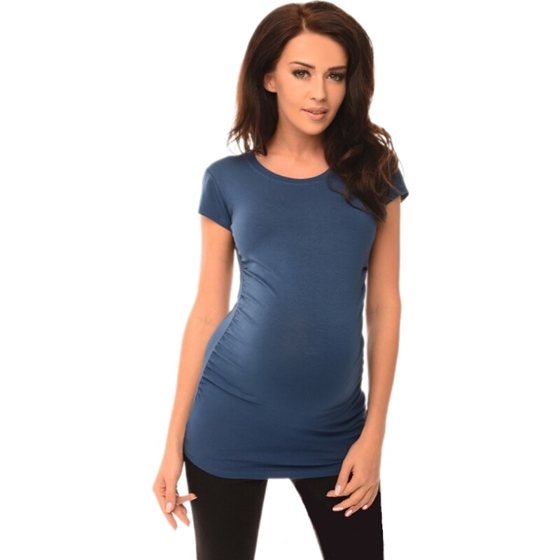 Těhotenské tričko Claudy modré