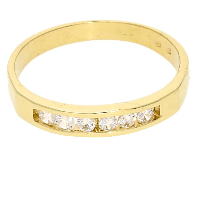 Goldstore Jednoduchý prsten žluté lesklé zlato