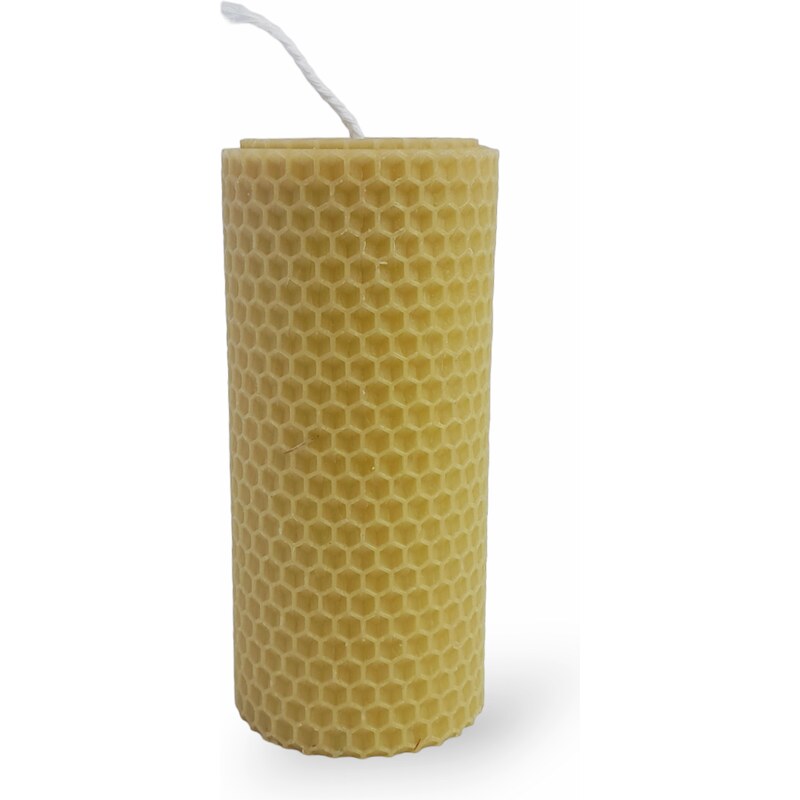 Motaná svíčka ze včelího vosku