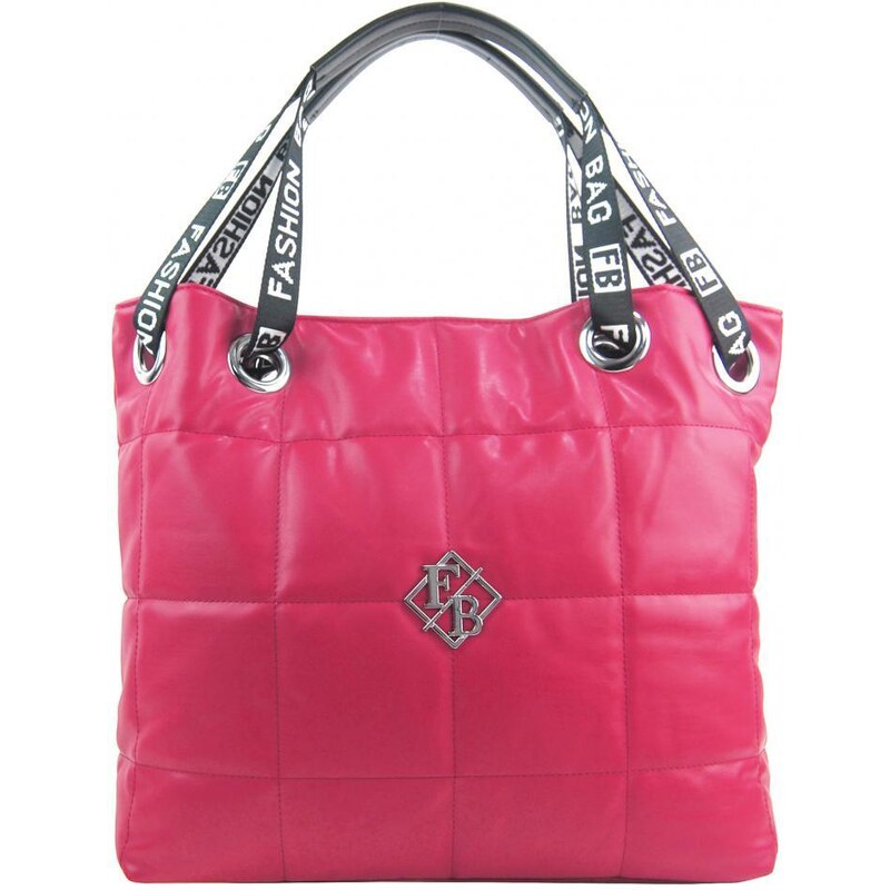 Fashion & CO Velká dámská kabelka přes rameno v prošívaném designu fuchsiově růžová