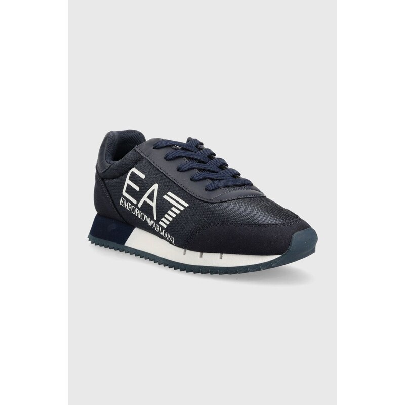 Dětské sneakers boty EA7 Emporio Armani tmavomodrá barva