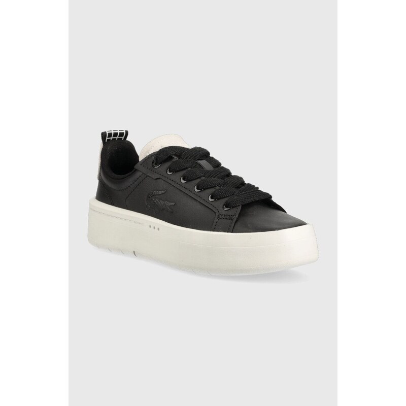 Kožené sneakers boty Lacoste Carnaby černá barva, 45SFA0040