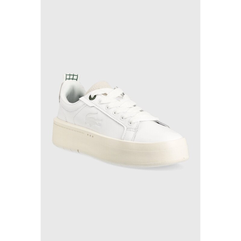 Kožené sneakers boty Lacoste Carnaby bílá barva, 45SFA0040