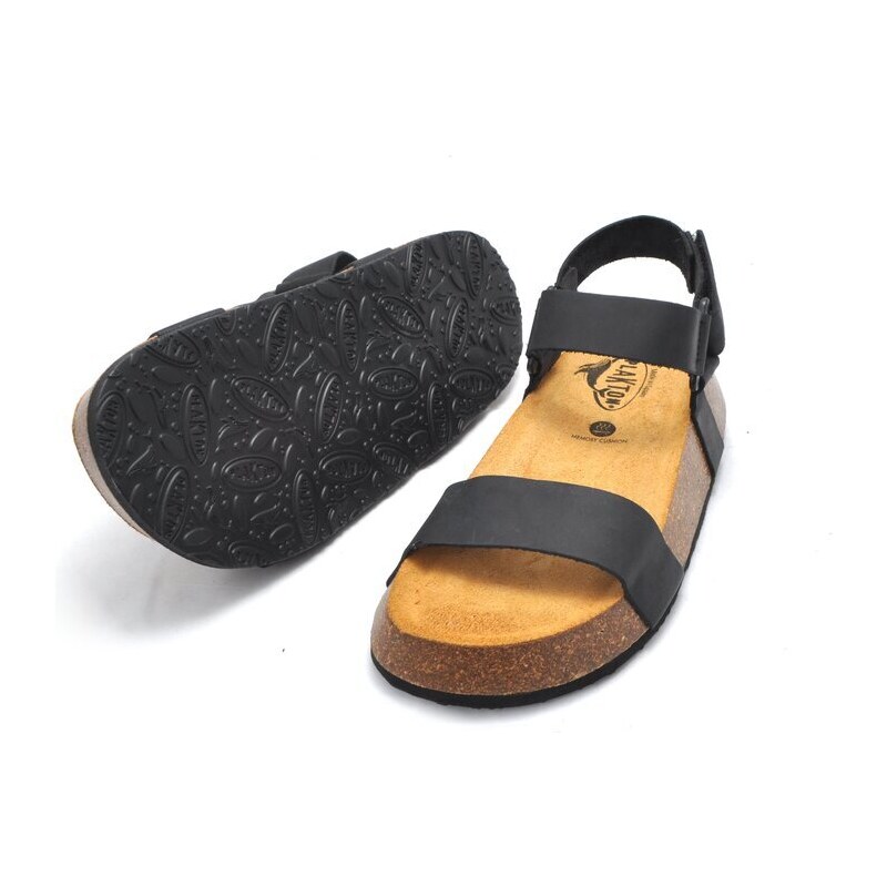 Jednoduché a pohodlné sandály Plakton 636033 černá