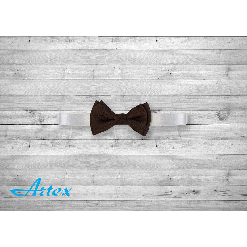 Chlapecký motýlek mini hnědý Artex11 82442111