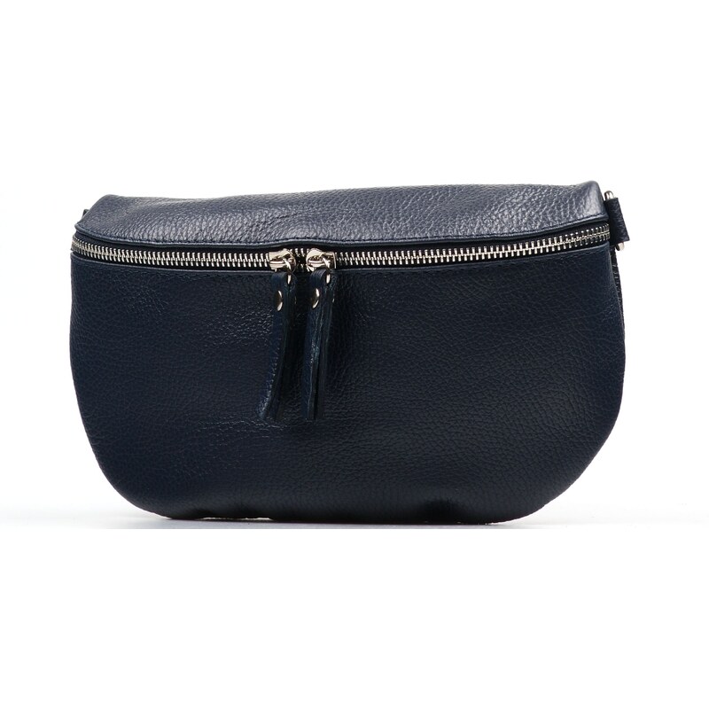 Blaire Kožená crossbody ledvinka Nadine tmavě modrá 115587935