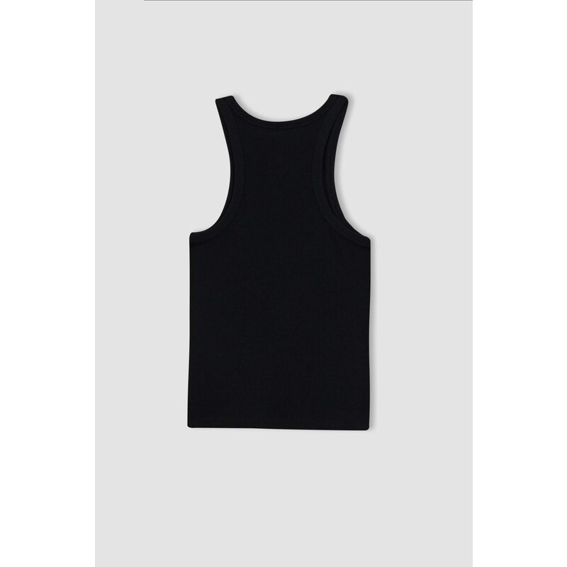 DEFACTO Slim Fit Halter Collar Ribbed Camisole Singlet