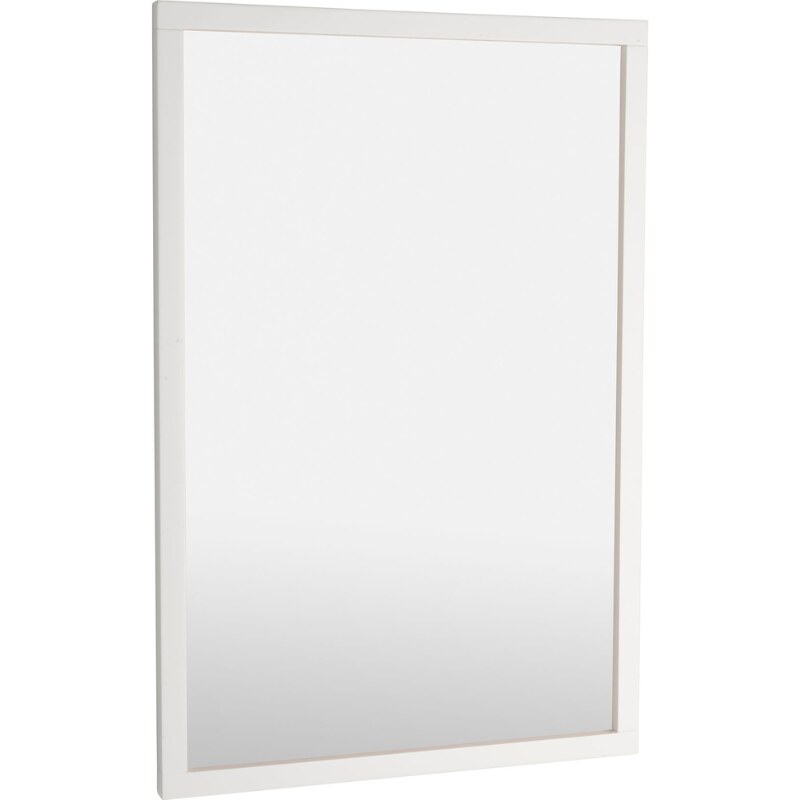 Bílé lakované nástěnné zrcadlo ROWICO CONFETTI 60 x 90 cm