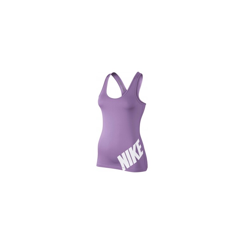 Nike PRO LOGO TANK fialová L