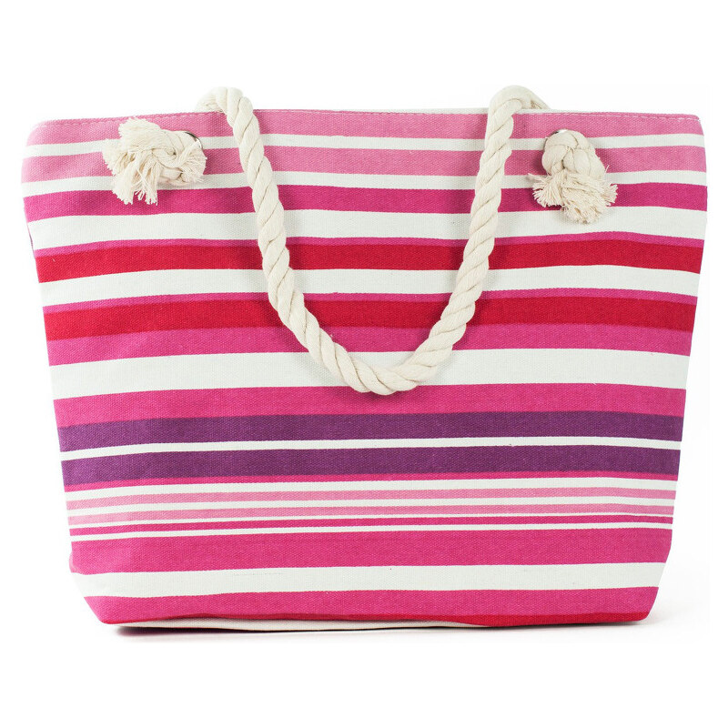 Art of Polo Dámská taška beach bag tote - stripes růžovo-bílá tr15136.10