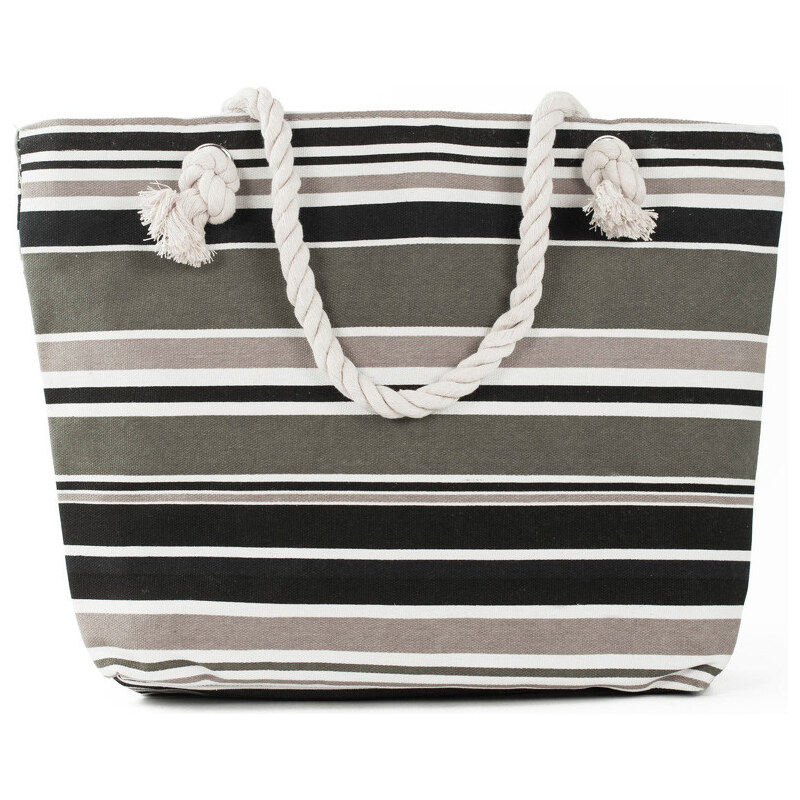 Art of Polo Dámská taška beach bag tote - stripes šedo-bílá tr15136.12