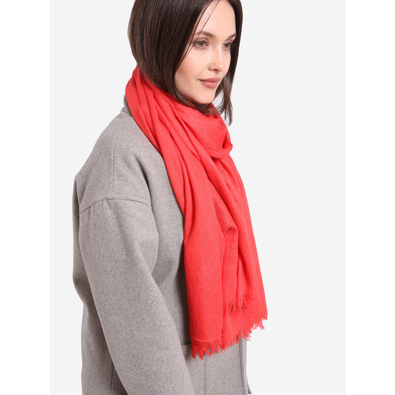 Classic women's scarf red Shelvt