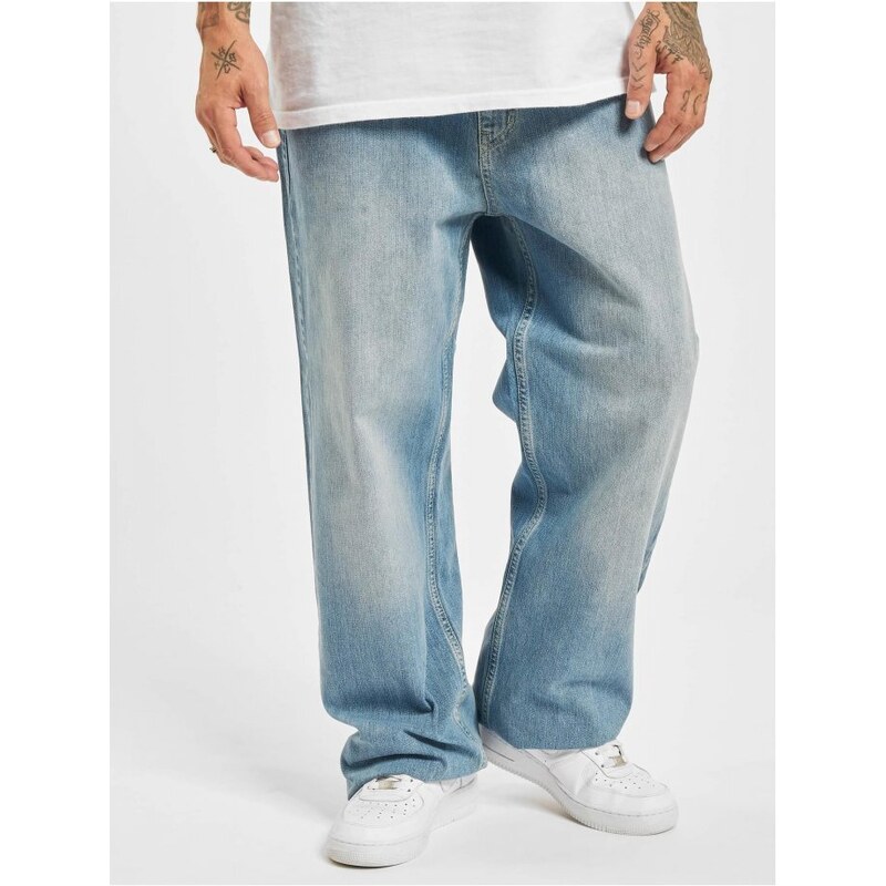 DANGEROUS DNGRS Modré pánské jeansy Dangerous Homie Baggy