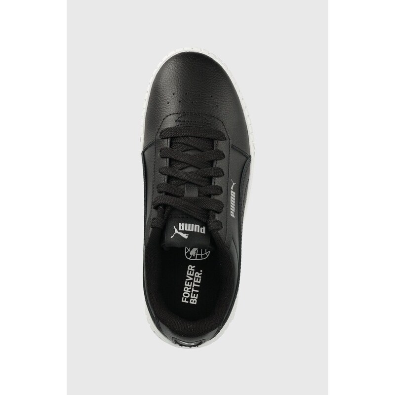 Dětské kožené sneakers boty Puma Carina 2.0 Jr černá barva