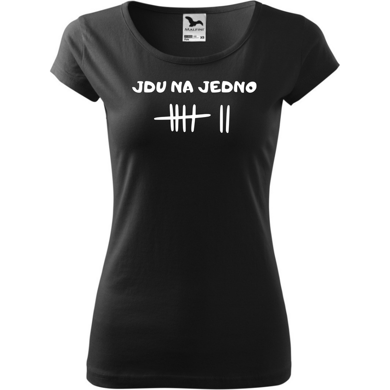 Fenomeno Dámské tričko Jdu na jedno - černé