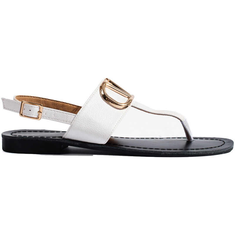 Women's sandals flip-flops white Shelvt