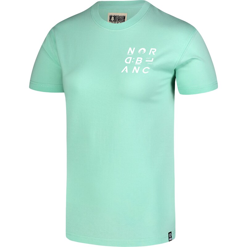 Nordblanc Zelené dámské tričko z organické bavlny LETTERS