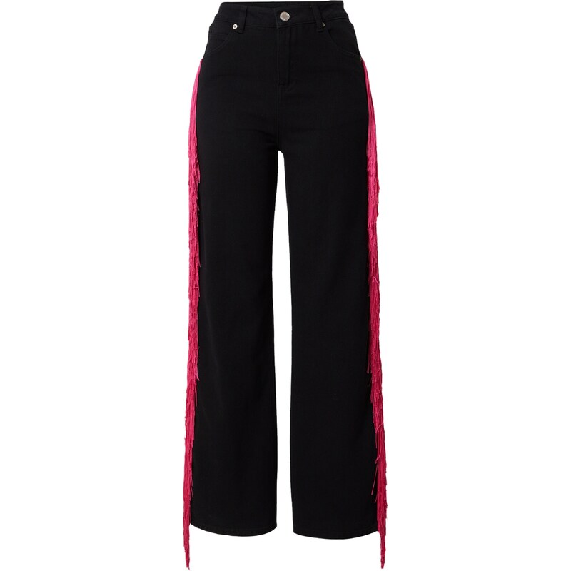 Nasty Gal Džíny pink / černá