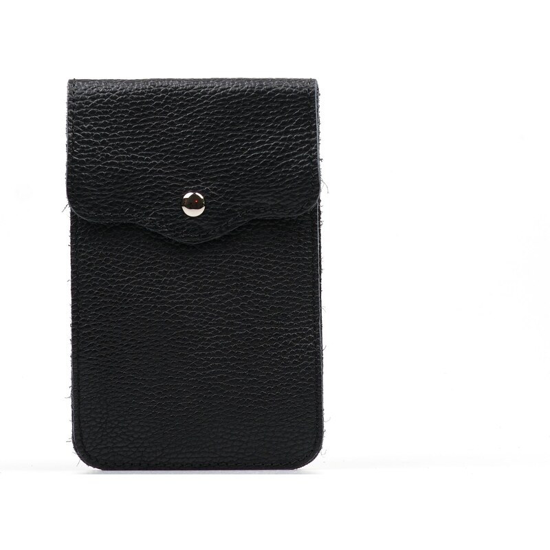 Blaire Kožená mini kabelka Jessi na telefon černá