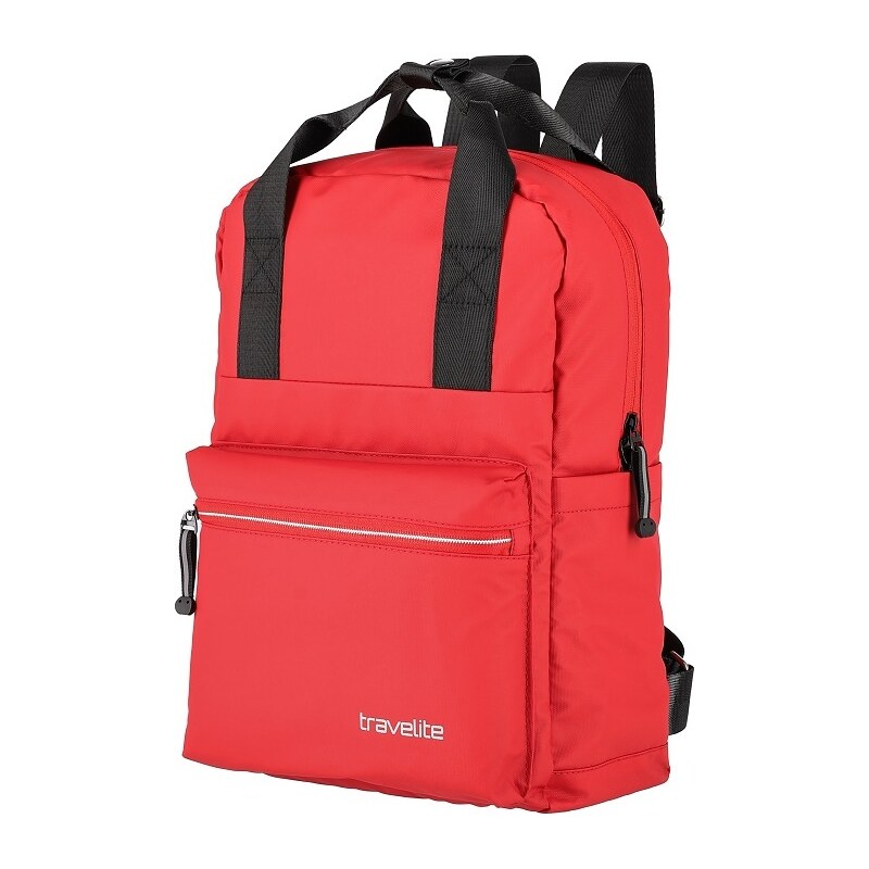 Městský batoh Travelite Basics Canvas Backpack Red