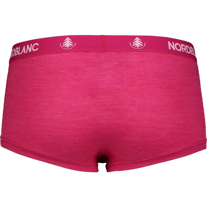 Nordblanc Cuddle dámské termo merino kalhotky tmavě růžové