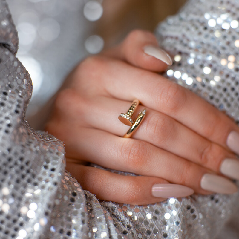 Lillian Vassago Originální zlatý prsten s brilianty LLV59-DR139Y