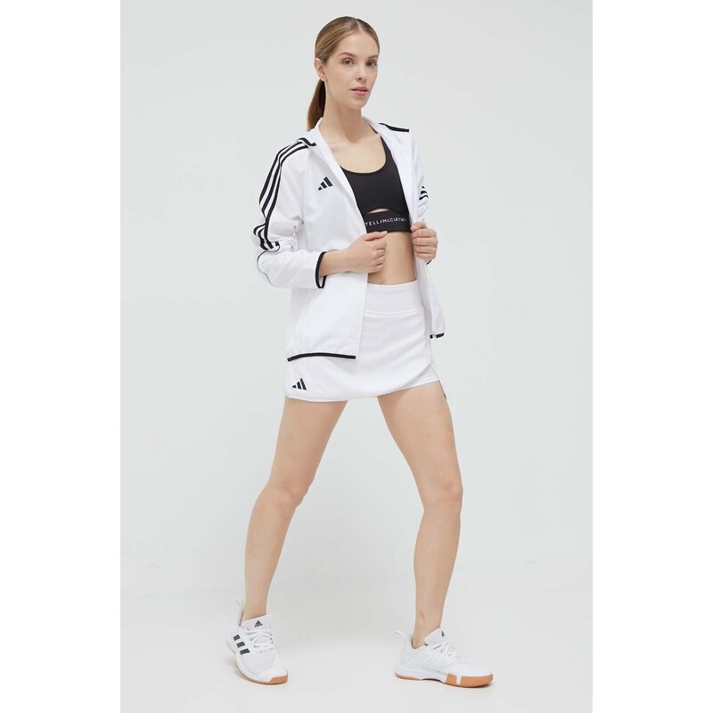 Sportovní sukně adidas Performance Club bílá barva, mini, HS1455