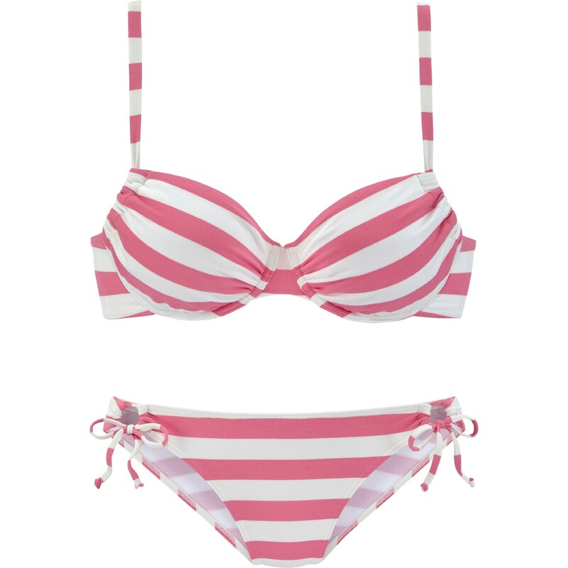 VENICE BEACH Bikiny pink / bílá 82546399