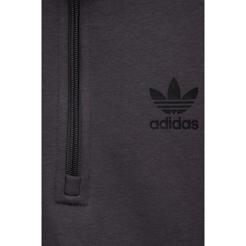 Dětská mikina adidas Originals šedá barva, s potiskem