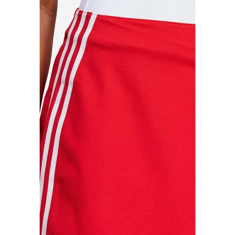 Sukně adidas Originals červená barva, mini, IC5477-red