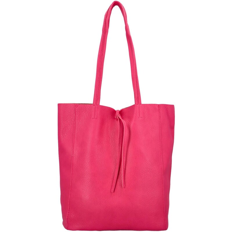 Paolo Bags Stylová koženková kabelka 2v1 Alexa, výrazná růžová