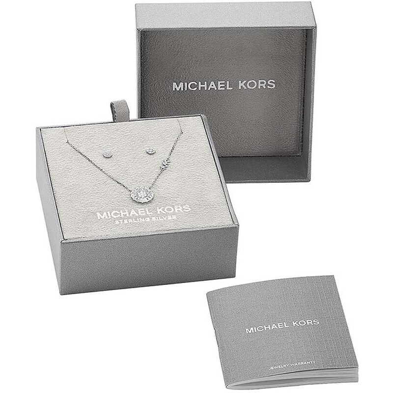 Stříbrný náhrdelník a náušnice Michael Kors