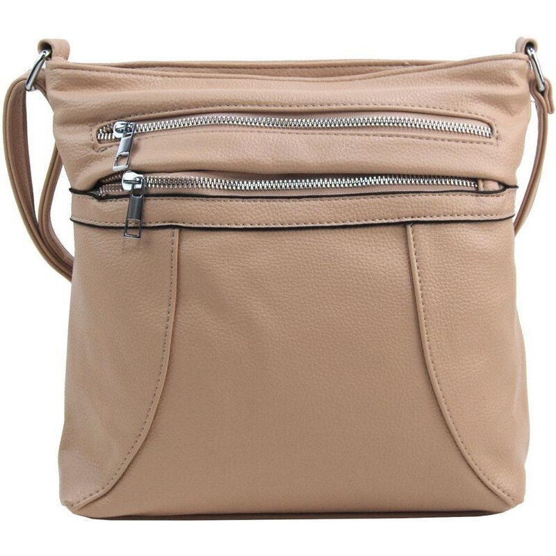NEW BERRY Dámská crossbody kabelka HB-137 latté béžovo-hnědá 82579362