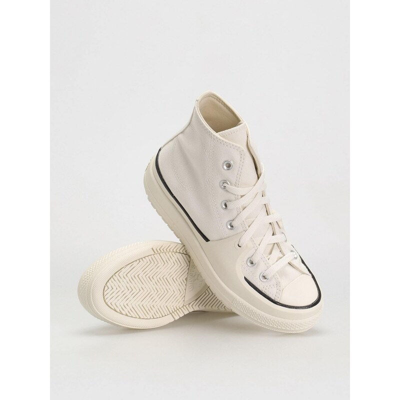 Converse Chuck Taylor All Star Construct Hi (vintege white/black)bílá