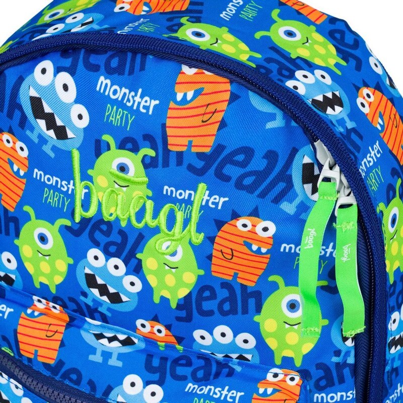 BAAGL Předškolní batoh Monsters modrá