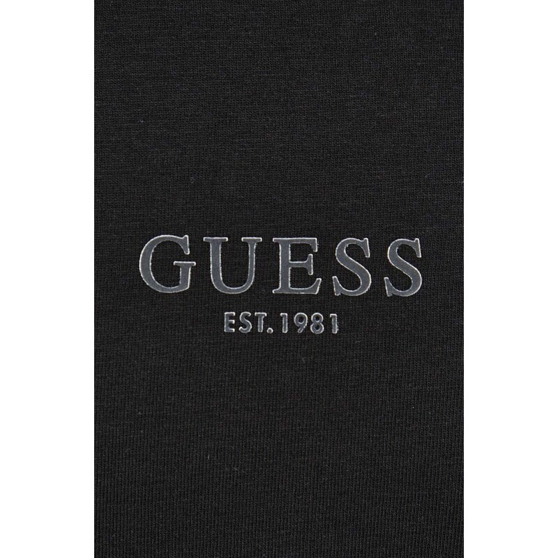 Bavlněné tričko Guess AIDY černá barva, s aplikací, M2YI72 I3Z14