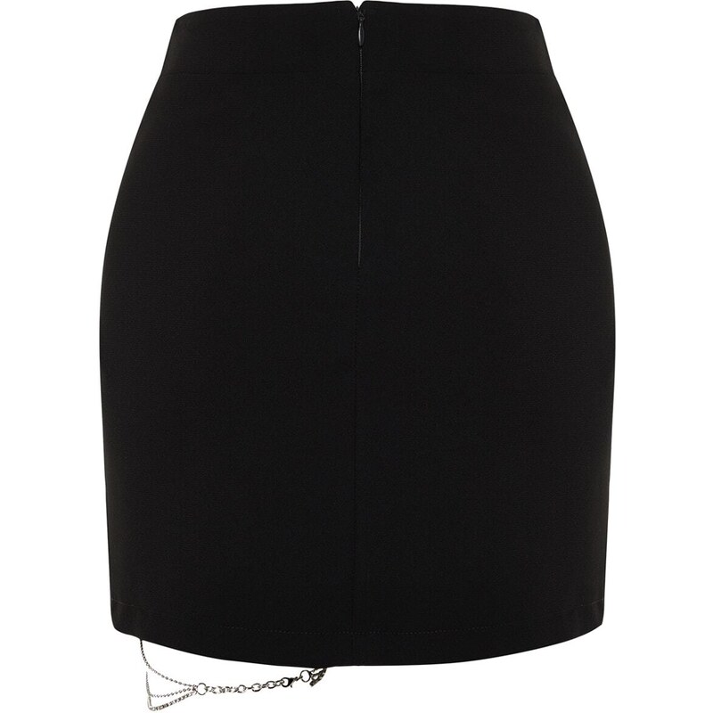 Trendyol X Zeynep Tosun Black Stone Accessory Skirt