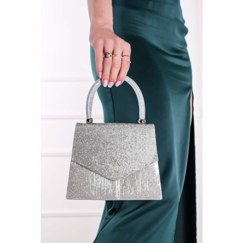 Paris Style Stříbrná společenská kabelka Amante