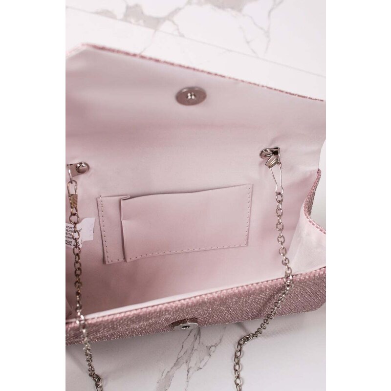 Paris Style Růžovozlatá společenská kabelka Allegra