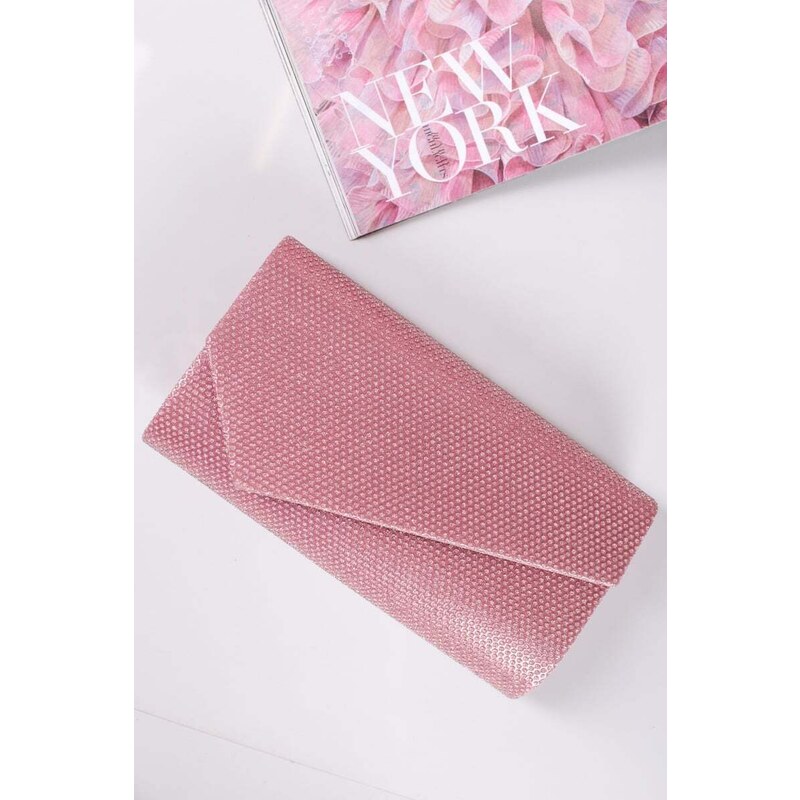 Paris Style Růžová společenská kabelka Allegra